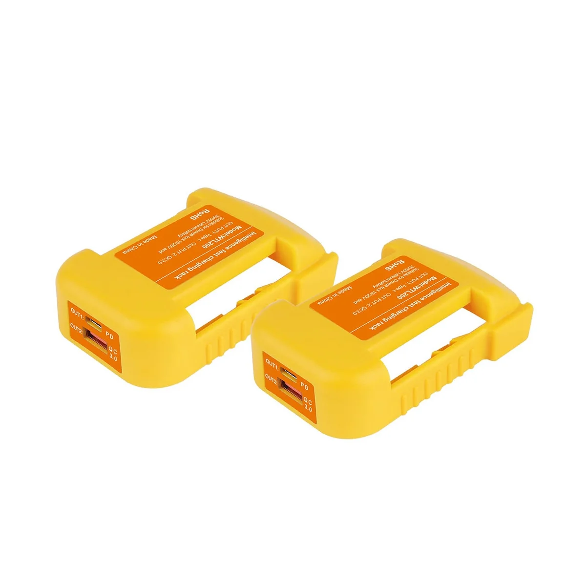 

2 шт., USB-адаптер для быстрой зарядки Dewalt, 20 в