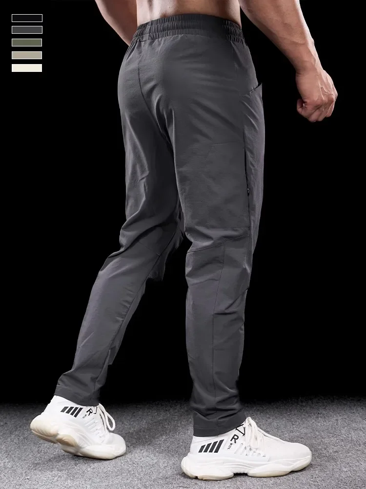 

Men's Sports Gym Fitness Trousers Autumn New Running Training Clothes Casual Quick-drying Micro-elastic Thick Pants for Men 2024