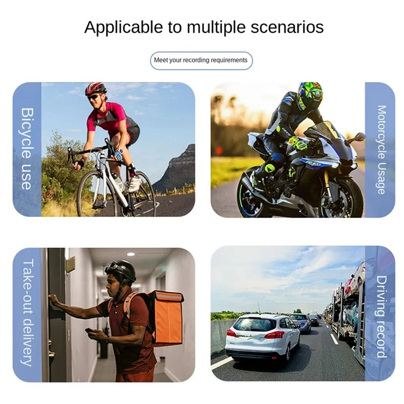 ABSQ-新しい 1080P HD WIFI ミニカメラビデオカメラボディマウントカム小型 180 回転レオートバイバイクカメラスポーツ DV 車 DVR