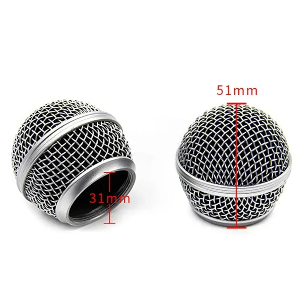 Microphone Grill Head Steel Replacement For 58A Microphone For Shure Beta Microphone Mesh Head DIY Parts