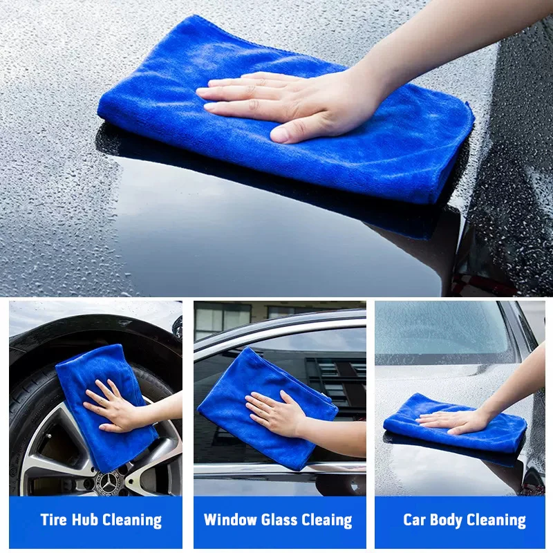 Car Washing Towel Sponge Cloth Microfiber Auto Wash Towel Cleaning Deatailing Accessories for Car Products Tools Ultra Absorbent