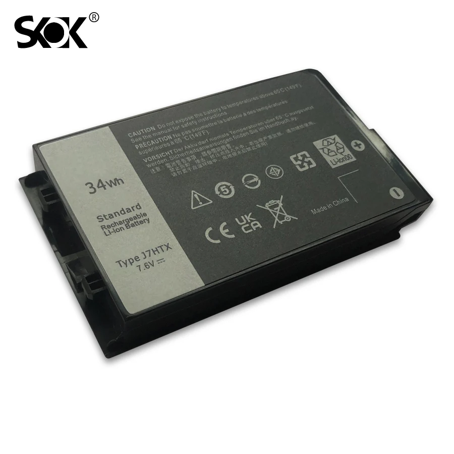 Imagem -05 - Substituição da Bateria do Portátil J7htx Rugged Extreme Tablet Series 7xntr 7.6v 34wh 4342mah Dell Latitude 7202 7212 7220