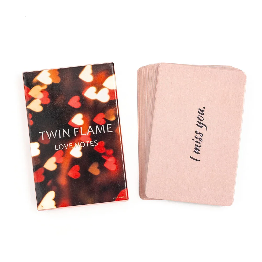 Twin Flame Love Notes Karty Wyroczni 45 sztuk Karty Wróżenie Karta Stół Gra Planszowa Karta 10,3 * 6 cm