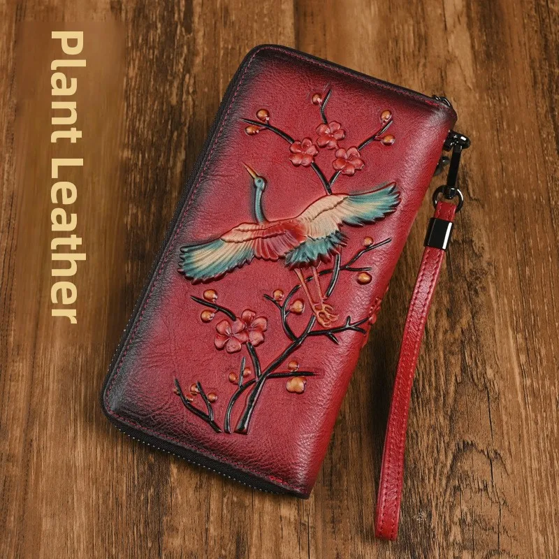long-genuine-leather-wallet-for-women-tannery-cowhide-handbag-anti-theft-brush-vintage-embossed-color-rub-zipper-bag-female