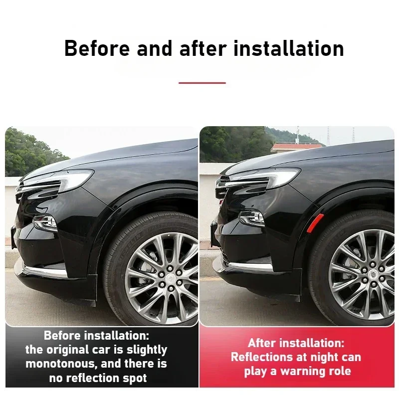 Universal Wheel Brow Reflective Sticker Wheel Front Bar Body Warning Sticker for SUV/Sedan/off-road/MPV Vehicle Accessories