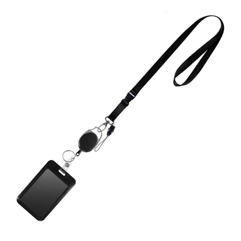 オフィススタッフのための格納式リール付きの格納式ストラップカードバッジホルダー
