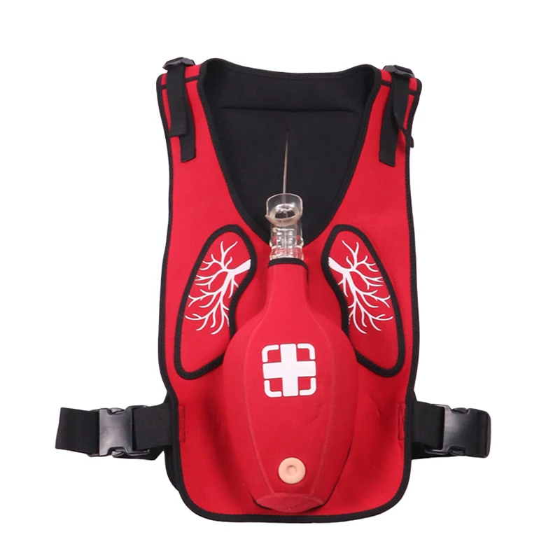 Chaleco de entrenamiento Heimlich para entrenamiento de emergencia, educación infantil y de investigación, modelo portátil de enseñanza de ataque cardíaco para adultos