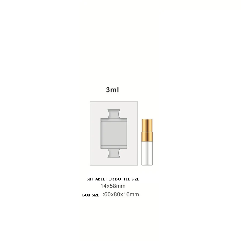 14 Mm Tube Perfume Bottle Packaging Box Scented Sampler Cardboard Set Box Leak-Proof Spray Bottle Gift Box 3ml 5ml 10ml