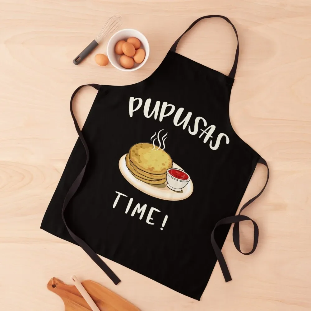 

Pupusas Time Latin Salvadorian Food Lovers Apron kitchen clothes for men chef costume Apron