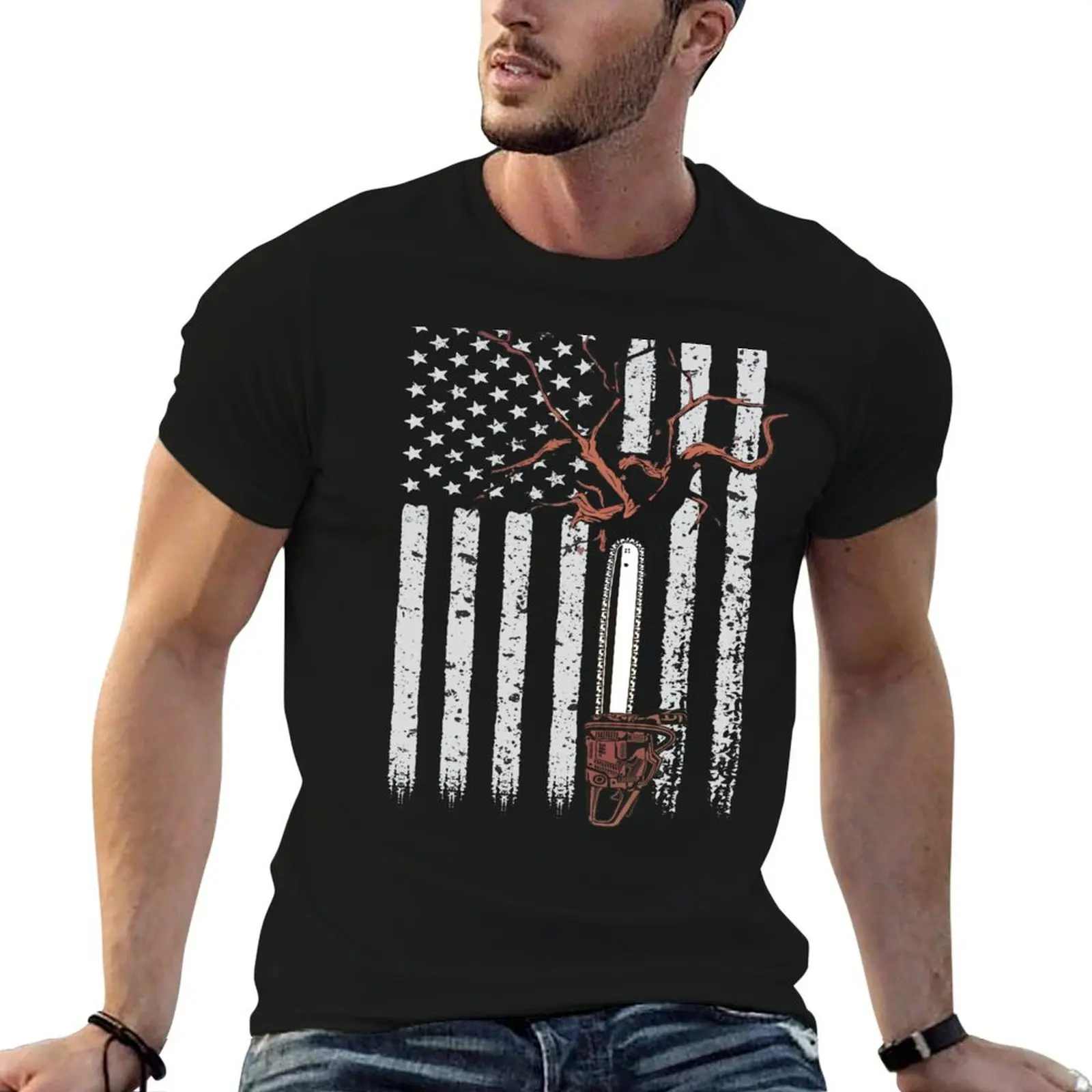 Line Clearance Tree Trimmer Gift For Arborists T-Shirt Fashion Pattern Printed Tee Shirt