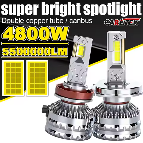 4800W 5500000LM Car LED Headlight H7 LED H4 H1 H8 H11 HB3 HB4 9005 9006 9012 hir2 6000K Auto LED Lamp CSP Turbo Fog Light 12V