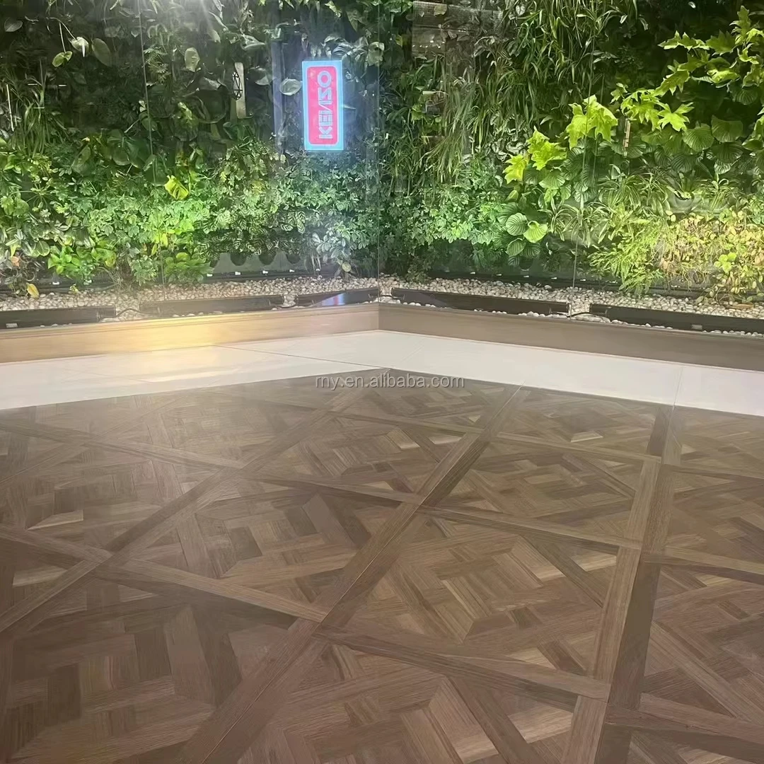 맞춤형 오크 마루 엔지니어링 목재 바닥재, 고품질 모던 브러쉬드 우드 플로어