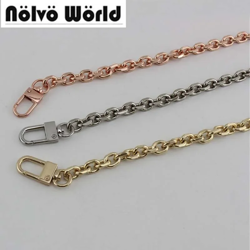 1 piece 40-140cm 9mm wide O chain Anodized Rose Gold/Gold/Silver For Shoulder Bags Handbag Buckle Handle DIY