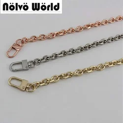 Cadena anodizada de oro rosa/oro/plata para bolsos de hombro, Asa de hebilla, 40-140cm, 9mm de ancho, DIY, 1 unidad