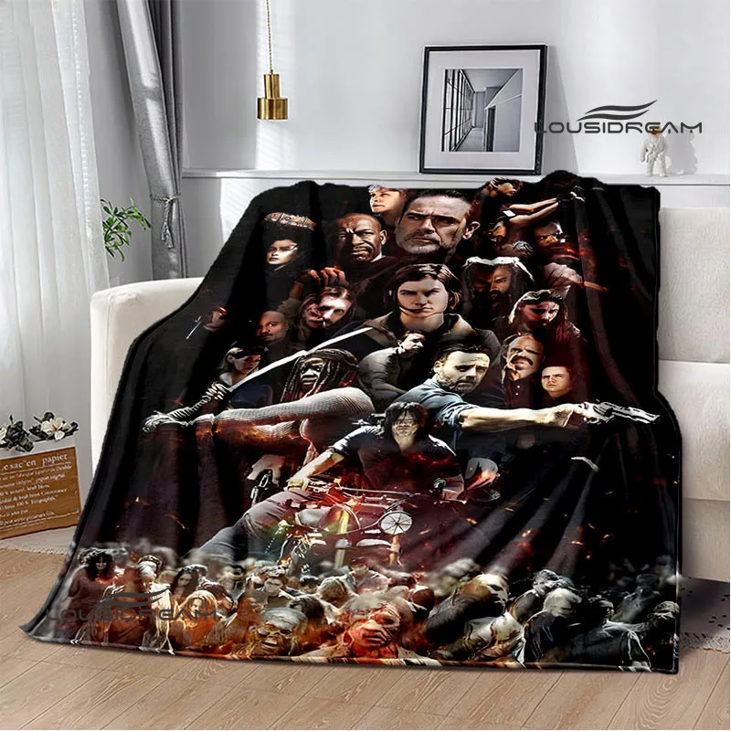 The Walking Dead printed blanket picnic blanket Warm Flannel blankets Soft and comfortable blanket bed linings Birthday Gift