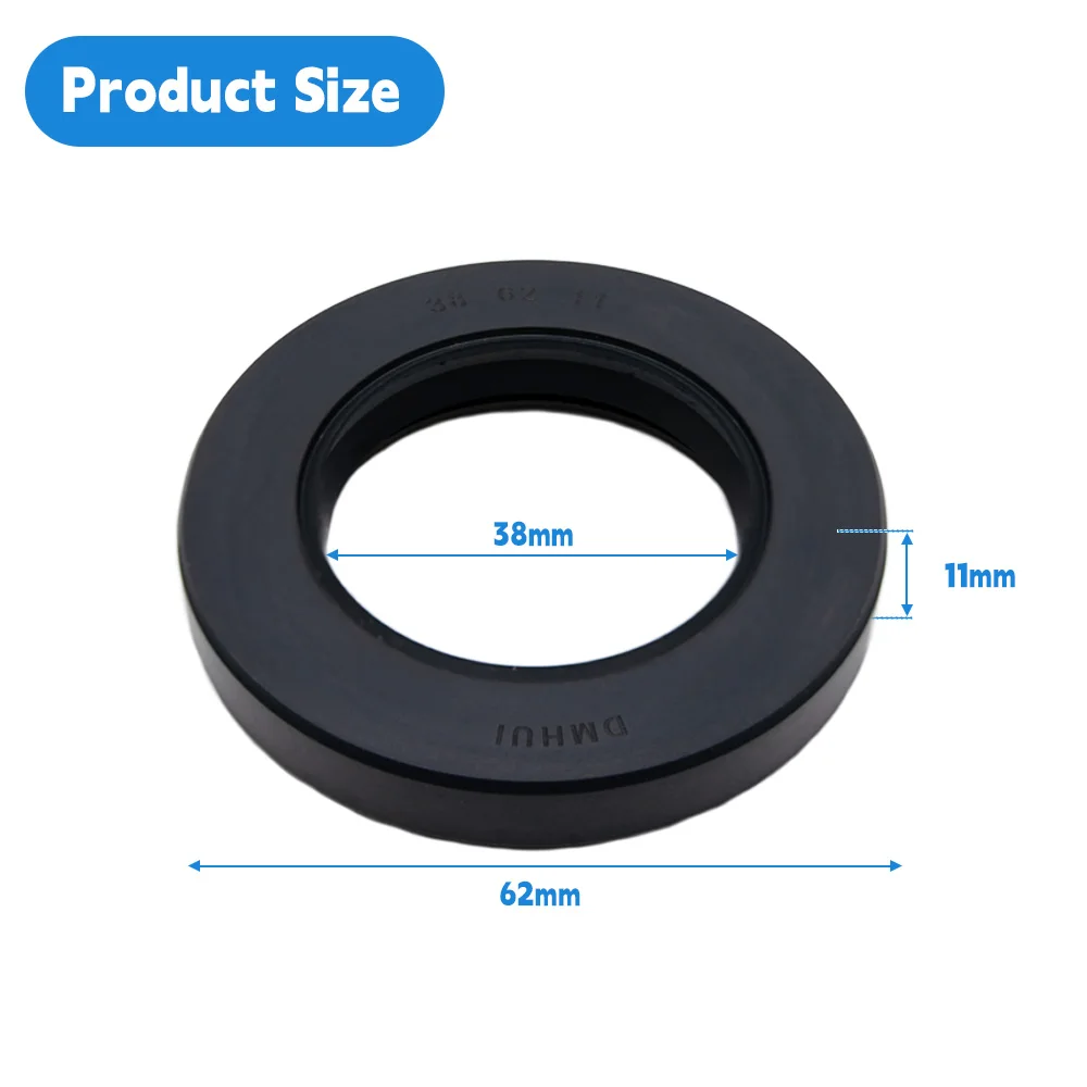 Excavator Travel Motor Oil Seal 38x62x11mm NBR ISO 9001 Certified - DMHUI Rotary Shaft TCN High Pressure Seal Ring