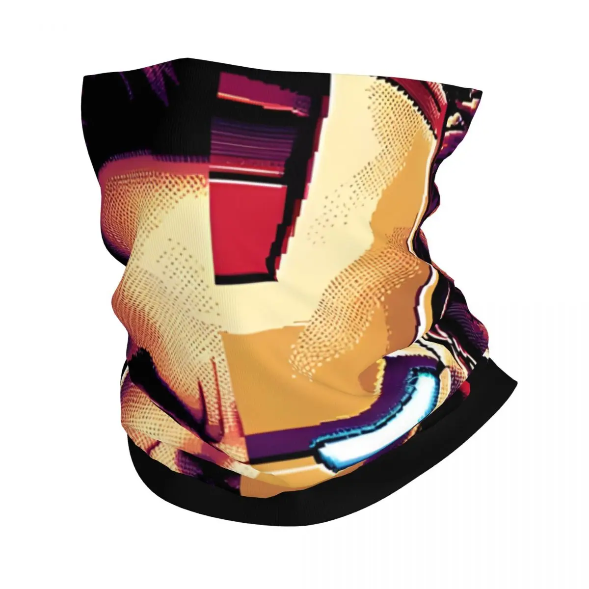 The Iron Hero Marvel Iron Man Bandana Neck Gaiter Printed Motorcycle Motocross Face Scarf Multi-use Balaclava Cycling Unisex