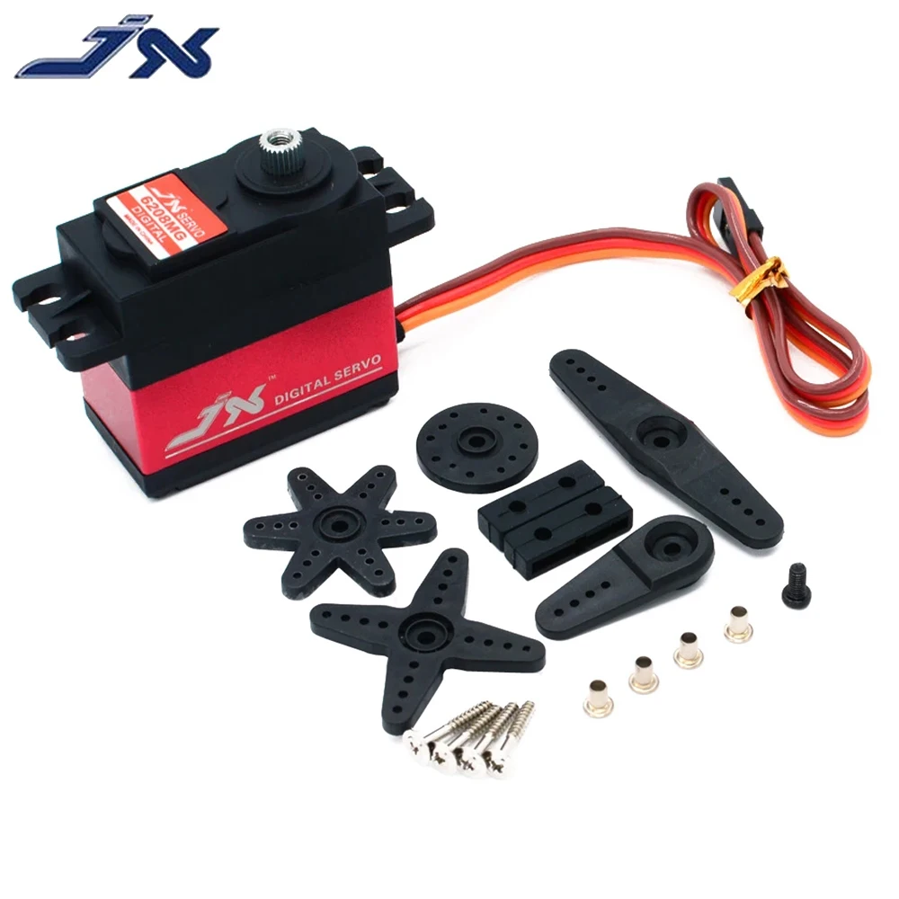 JX PDI-6208MG 4.8-6.0V 8KG 120° High Speed Metal Gear Digital Standard Servo For 1/10 RC Drift Car Buggy Plane Accessories