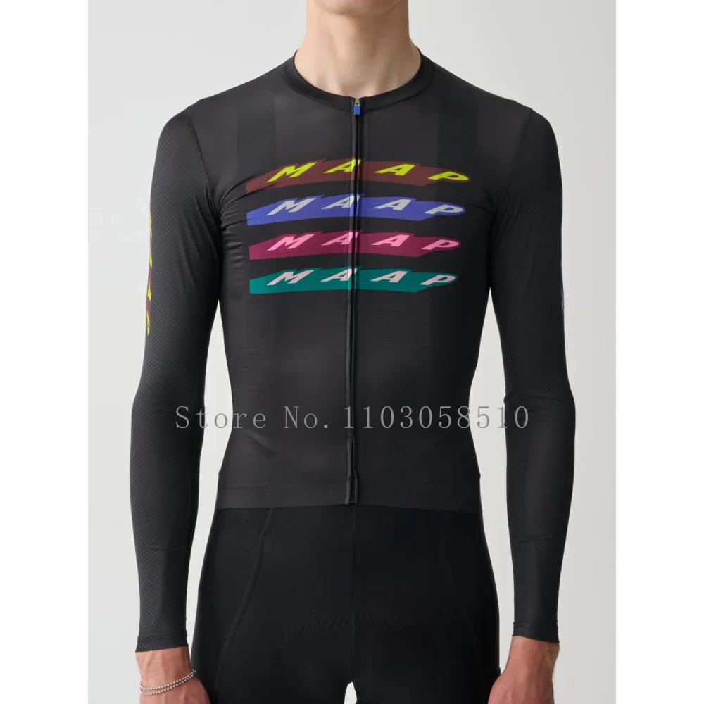

2025 Team High Quality Pro Cycling Jersey Men Woman Breathable Bicycle Clothing Road MTB Bike High-end Simple Long Sleeve Thin