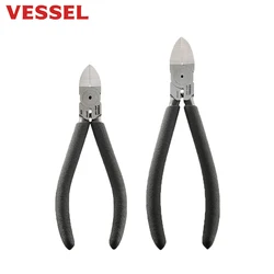 VESSEL Plastic Nipper for Cutting Model Flat-Nose Pliers Plastic Pliers Japan Tools 5-Inch 6-Inch HPN-125F HPN-150F