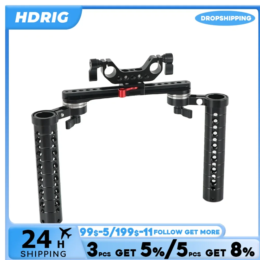 Ручная установка HDRIG Cheese с соединением ARRI Rosette, НАТО и 15 мм двойной адаптер для крепления на плечо