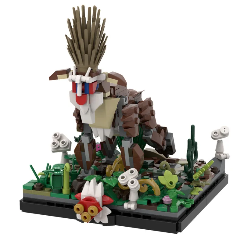 BuildMOC Ghost Princess Forest Spirit Building Blocks Mononokeds Princess Forest Elf DIY อิฐชุดสําหรับเด็กผู้ใหญ่ของขวัญ