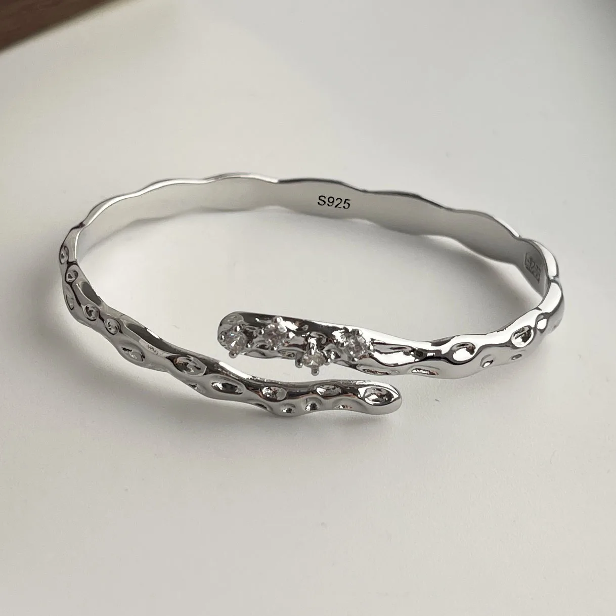 925 Sterling Silver Bracelets for Women Men String Accessories Trend Vintage Flower Shape Pattern Pendant Party Jewelry Gift