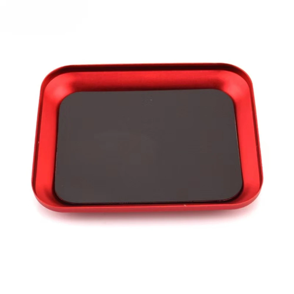 Liga de alumínio bandeja parafuso magnético placa rc ferramenta reparo para avião carro barco rastreador axial scx10 d90 d110 modelo