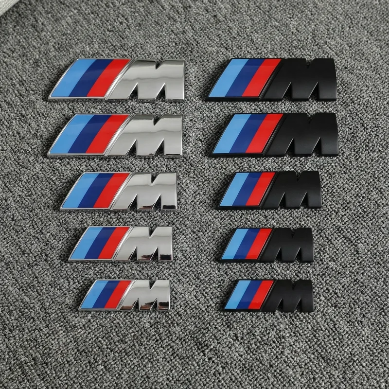 ABS Auto Kotflügel Seite Emblem Hinten Stamm Abzeichen M Logo Aufkleber Für BMW M M3 M5 M6 X3 E46 E90 F30 G20 E36 E34 X6 G20 G30 Zubehör