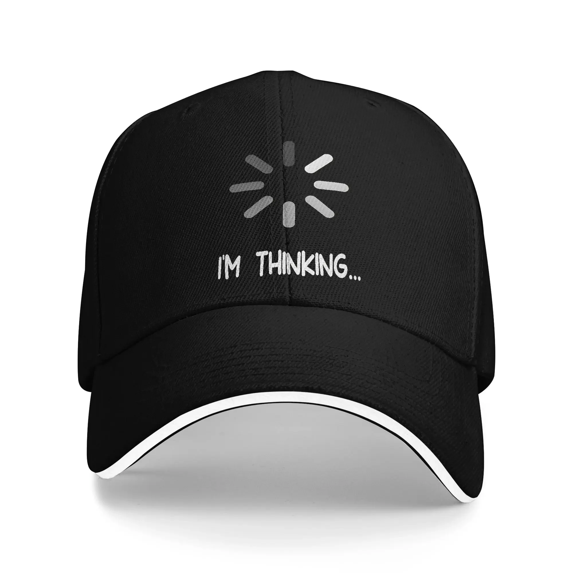 New I'm Thinking Loading Sandwich Hats Men Women ,Fashion Caps Dad Hat Breathable Snapback Caps Baseball Cap Summer