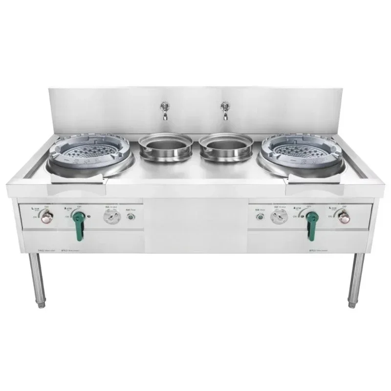 

Stainless Steel Restaurant Kitchen Equipment Gas Wok Stove Cooking