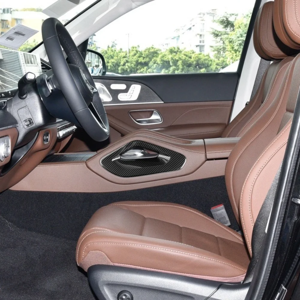 

Для Mercedes Benz GLE Class W167 V167 углеродное волокно, подлокотник центральной консоли, боковой защитный чехол для 2020-2023 гг.