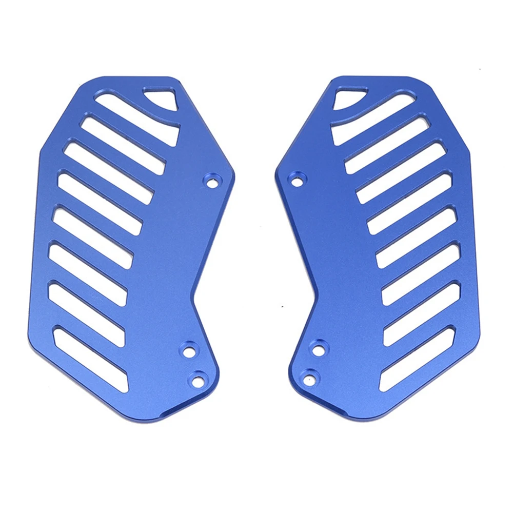 Motorcycle Scooter Electric Bicycle Front Footrest Step Footboard Pedals Foot Pegs for NIU MQis/MQi2/MS/M2 Blue