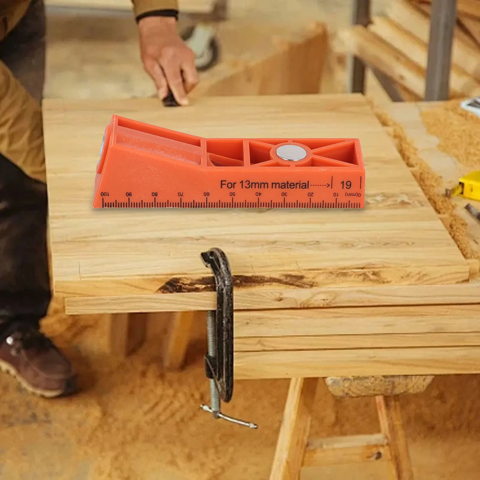 Adjustable Drill Guide For Carpentry Woodworking Tools Magnetic Drill Guide Hole Puncher Set Smooth Chip Removal