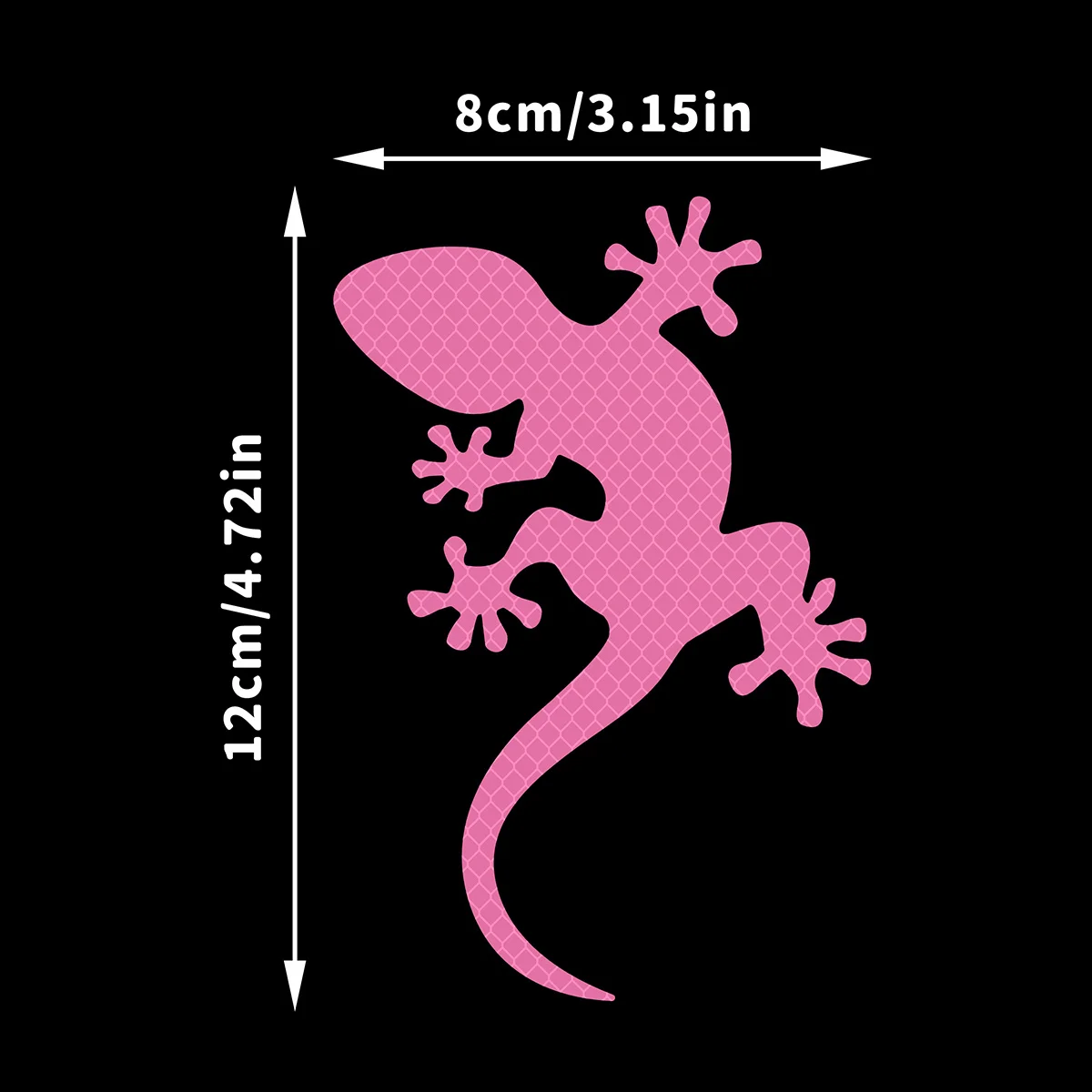 Car Styling Reflective Sticker Safety Warning Mark Night Driving Warning Gecko Strip Light Reflector Auto Exterior Accessories