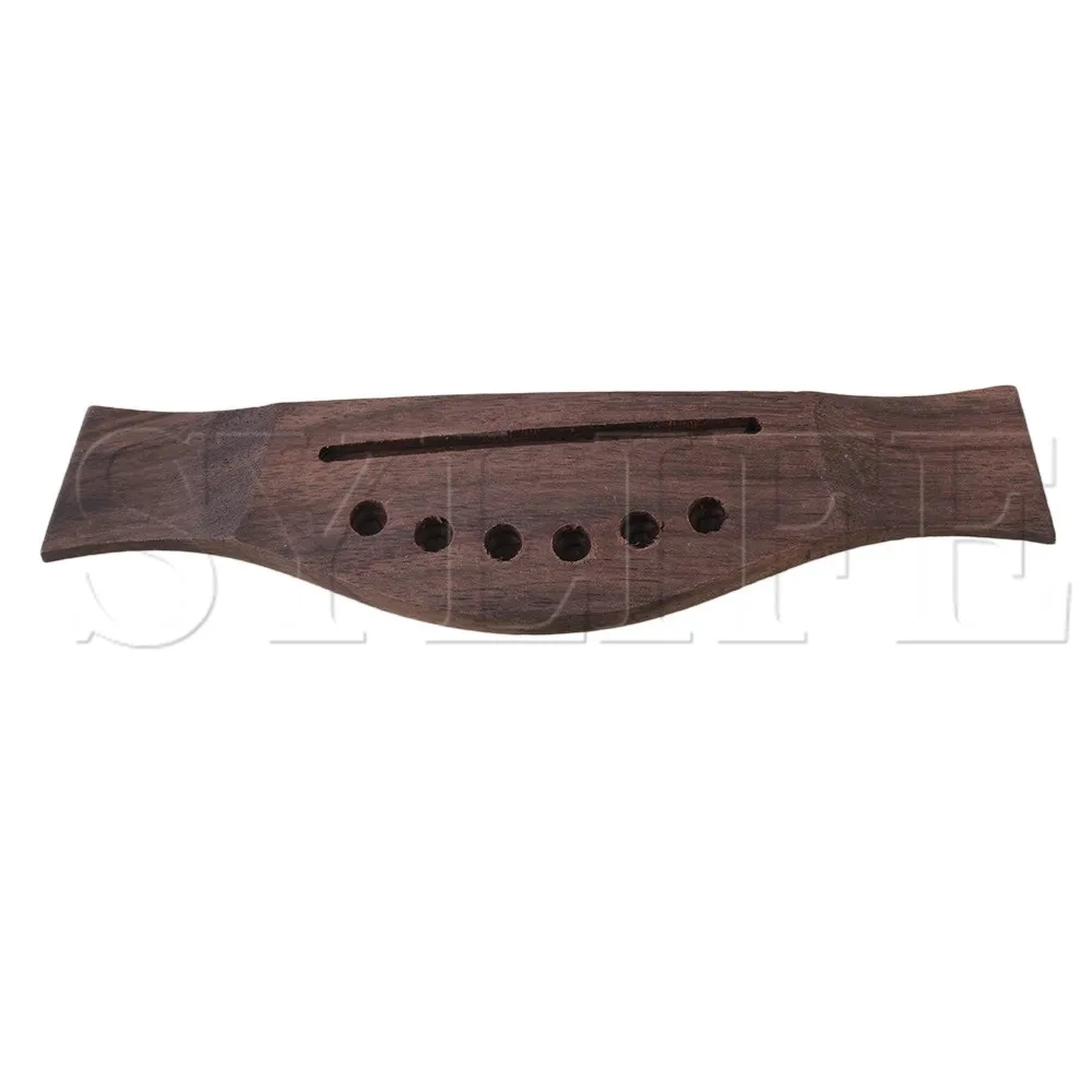 Acoustic guitar tailpiece bridge made of Rosewood