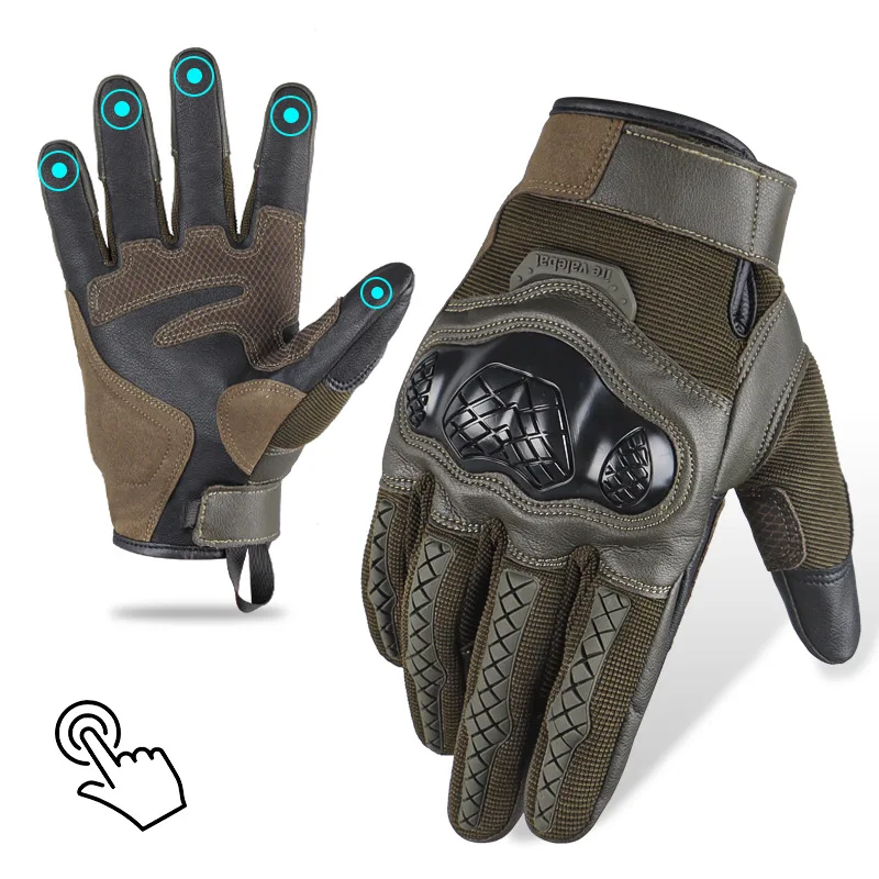 

Full Finger Work Safety Garden Outdoor Training Gloves Wear-Resistant Non-Slip Touch Screen Riding War Game Protection CS