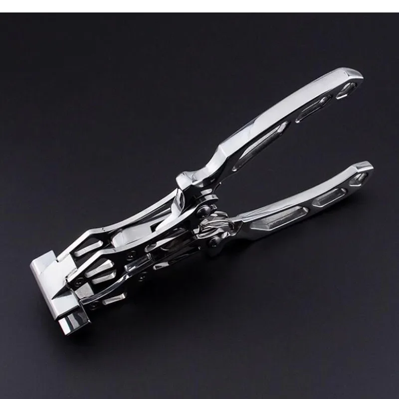 Creasing and clamping tools DIY leather tools, professional 420 stainless steel leather flat pliers - edge folding tool
