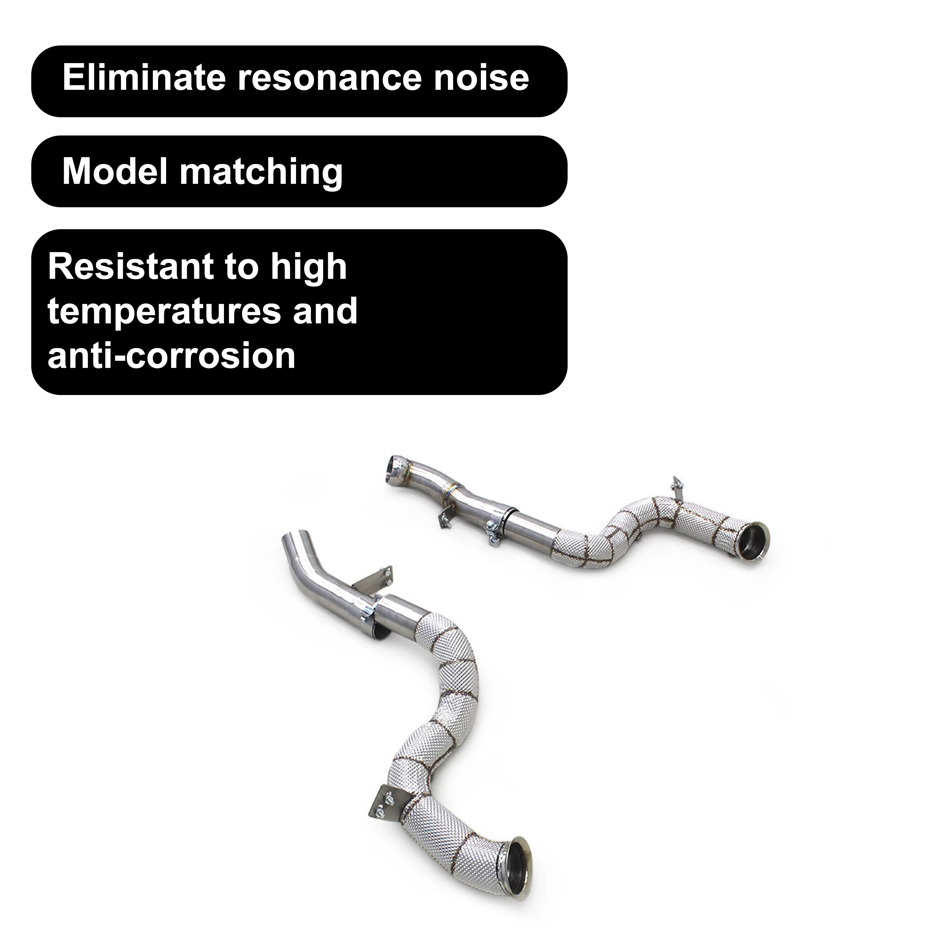 ACE Hochwertiges SUS304 Auspuff-Downpipe für Mercedes Benz GLE63 GLE63S AMG W167 4.0T Hochleistungs-Auspuffkrümmer Auspuffanlagen – Detail 7