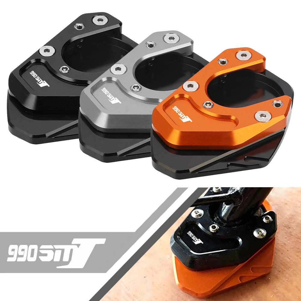 

2012 2011 Motorcycles Accessories Foot Side Stand Enlarger Plate Pad Kickstand Extension FOR KTM 990 Supermoto R SMT 2009-2013