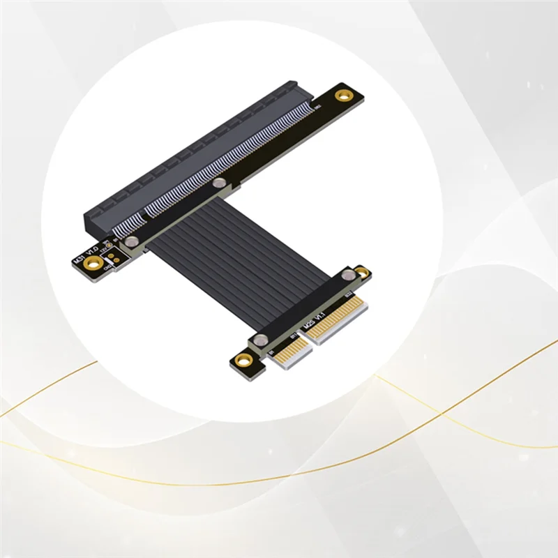 

A13E-PCI-E 4.0 X4 To X16 Extension Cable Riser Cable Pcie X4 64G/Bps Adapter Cable For RTX3090 Rx6800xt Graphics 10CM
