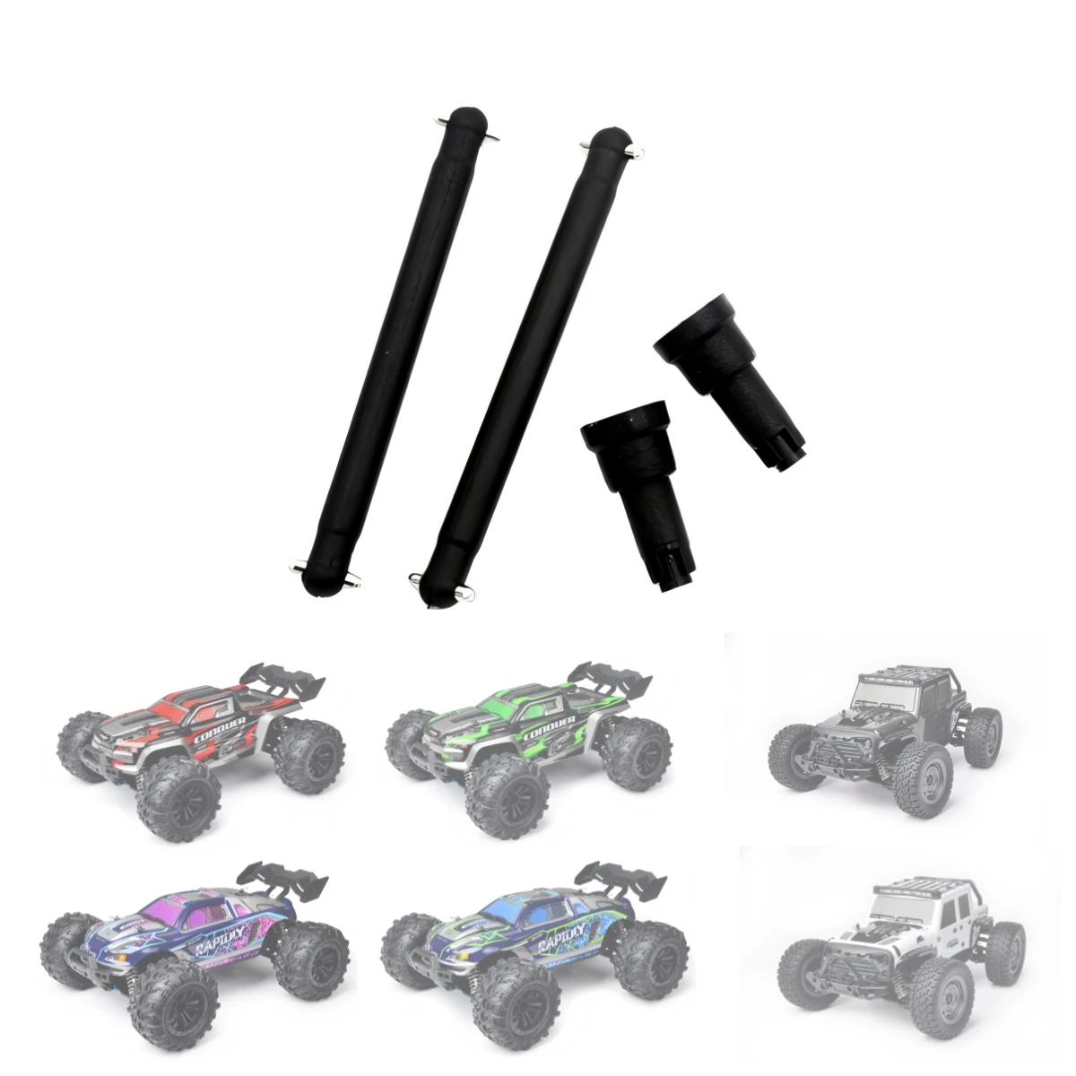 Drive Shaft Dog Bone for SCY16101 16102 16103 16201 RC Car Upgrade Metal CVD Front Rear CVD Drive Shaft Dogbone Set Part SCY1/16