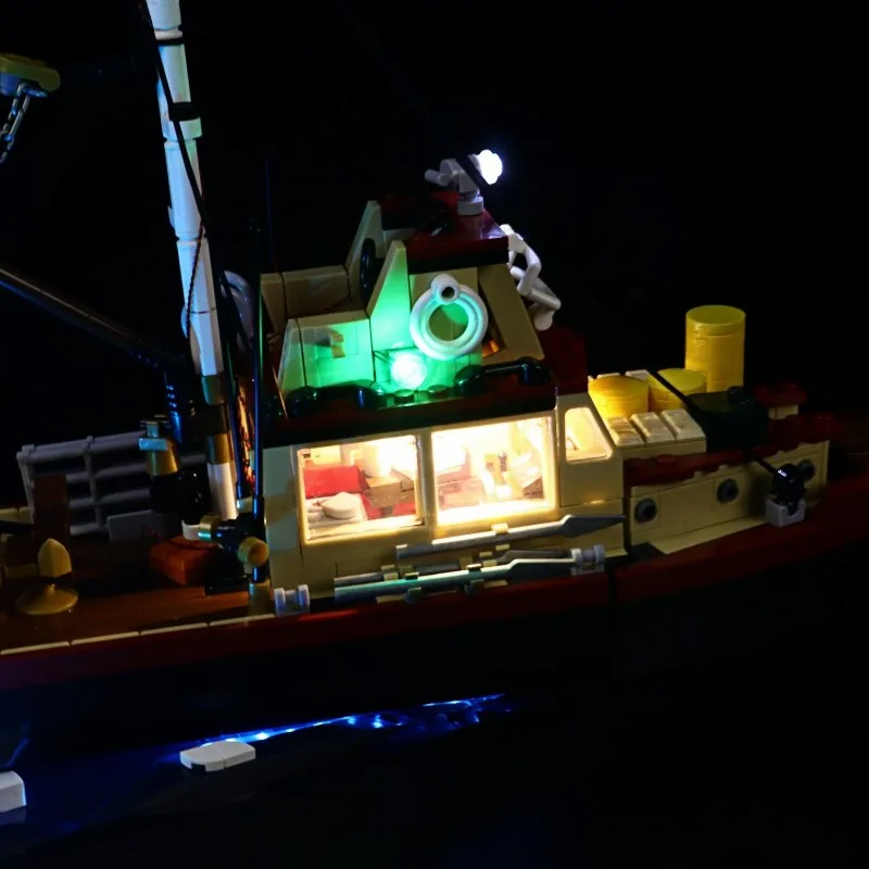 MAXCXT LED 조명 세트 21350 JAWS DIY 장식 램프 배터리 박스 포함(레고 빌딩 블록 세트는 포함되지 않음) ﻿ ） 썸네일 4