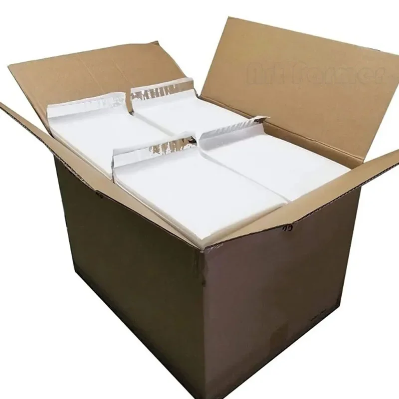 100Pcs Bubble Buffer Anti-fall Protection Balloon Waterproof Black Plastic Pe Packaging Courier Bag Package Envelope Poly Mailer