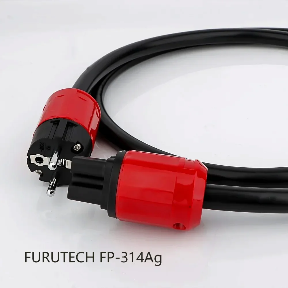 

Hifi Furutech Power Cable FP-314Ag hifi power cord with Oyaide P-330E Schuko EU Plug Vinshle AC hifi supply cord