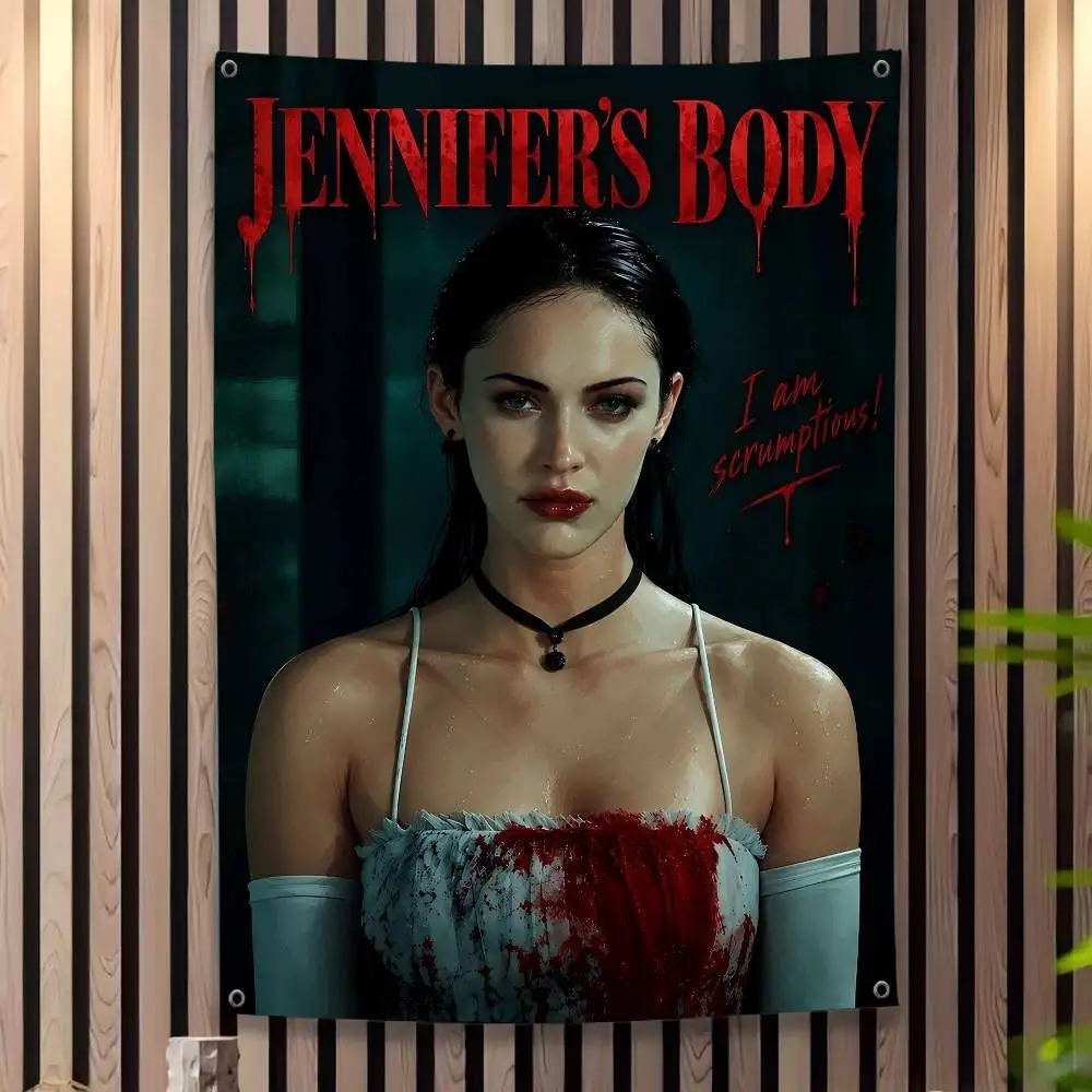 Pop Movie Jennifer Body Anime Chart Flag for Living Room Home Dorm Decor Art Home Decor Banner