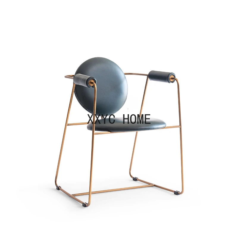

Modern Minimalist Home Dining Study Desk Chair Soft Armchair