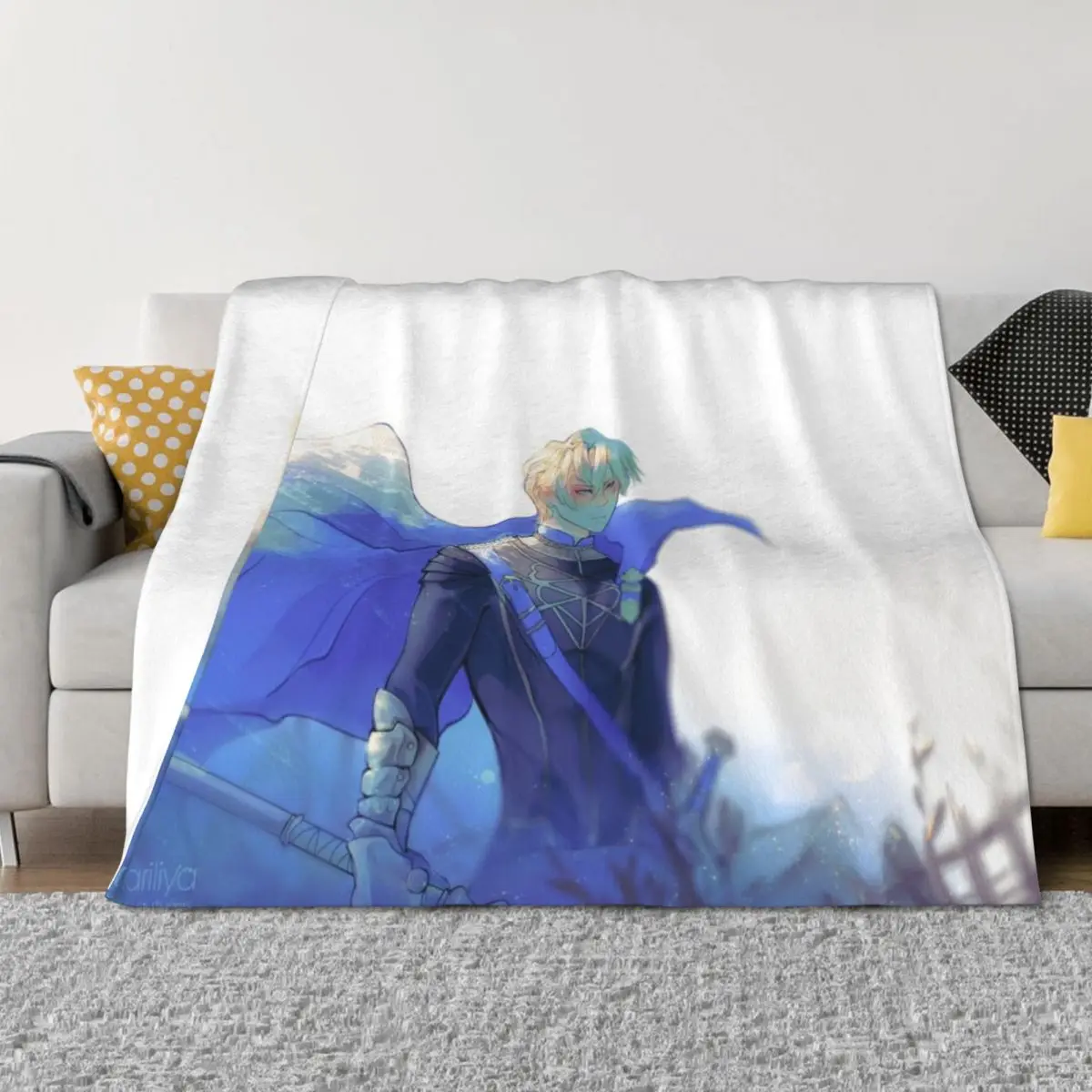 

Dimitri - Fire emblem Throw Blanket Large Cute Beautifuls Plaid Blankets