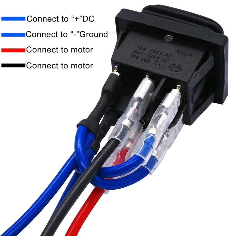 Momentary Polarity Reverse Switch กันน้ําควบคุมมอเตอร์ Actuator 6 ขา 3 ตําแหน่ง Rocker Toggle Switch