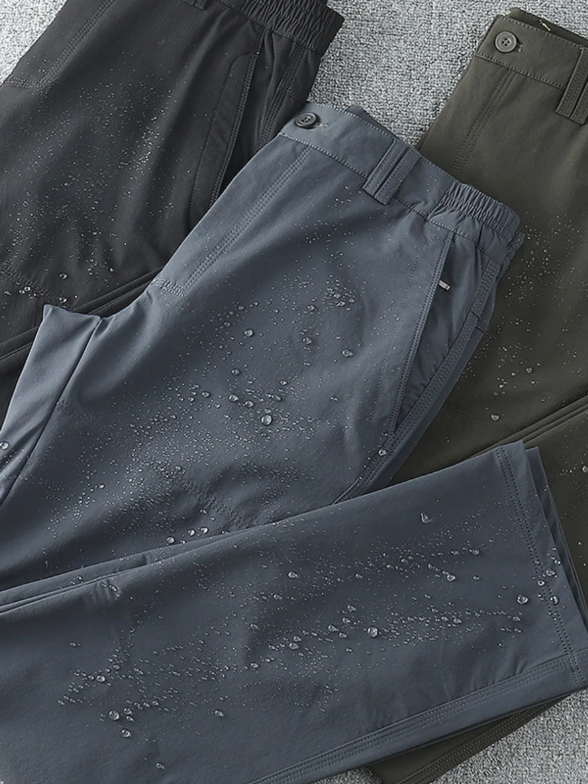 

Мужские ветрозащитные и водонепроницаемые брюки для активного отдыха с 3D-кроем, эластичные, повседневные, прямого кроя, с нашивкой, модные, в городском стиле